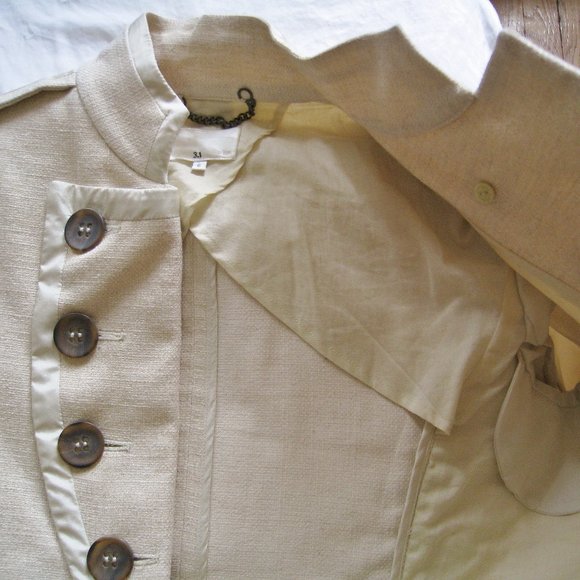 SOLD! | 3.1 Phillip Lim Cream/Gold Spring Coat - Picture 6 of 7